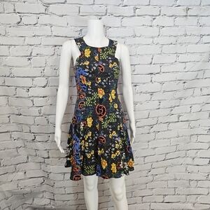 Versace Jeans Floral Eyelet Mini Dress